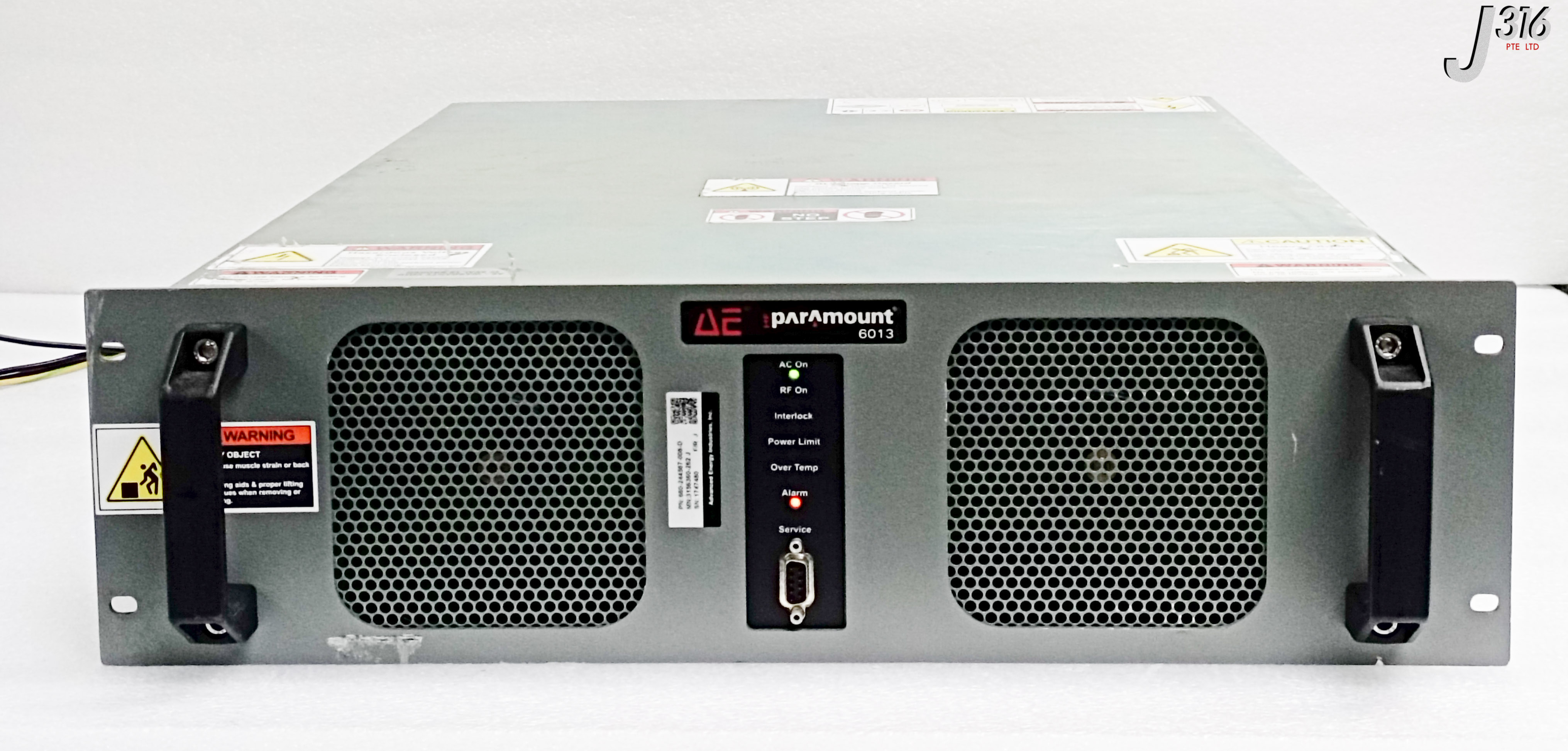 2台セットサーバー 32378 ADVANCED ENERGY RF GEN, HF PARAMOUNT 6013, LAM: 660-244567